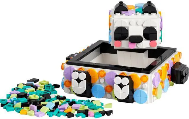 Main image of international version DOTS Series 41959 Cute Panda Tray Number of parts 517 Suitable for age 6+ toy building blocks
