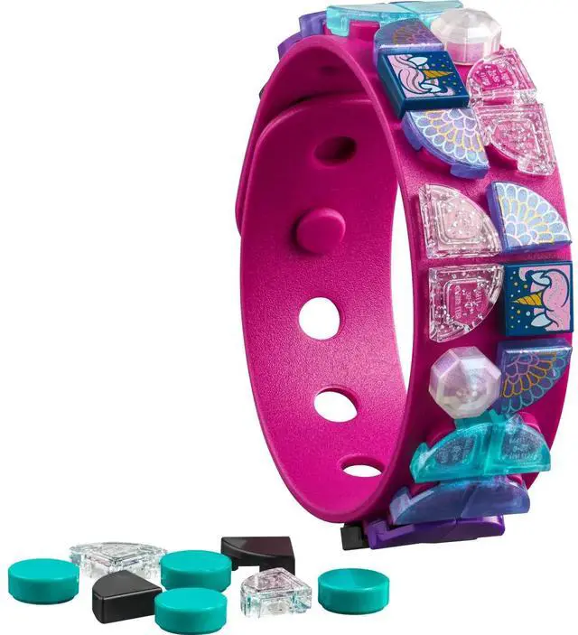 Main image of international version DOTS Series 41802 Unicorns Forever Bracelet Number of parts 37 Suitable for age 8+ toy building blocks