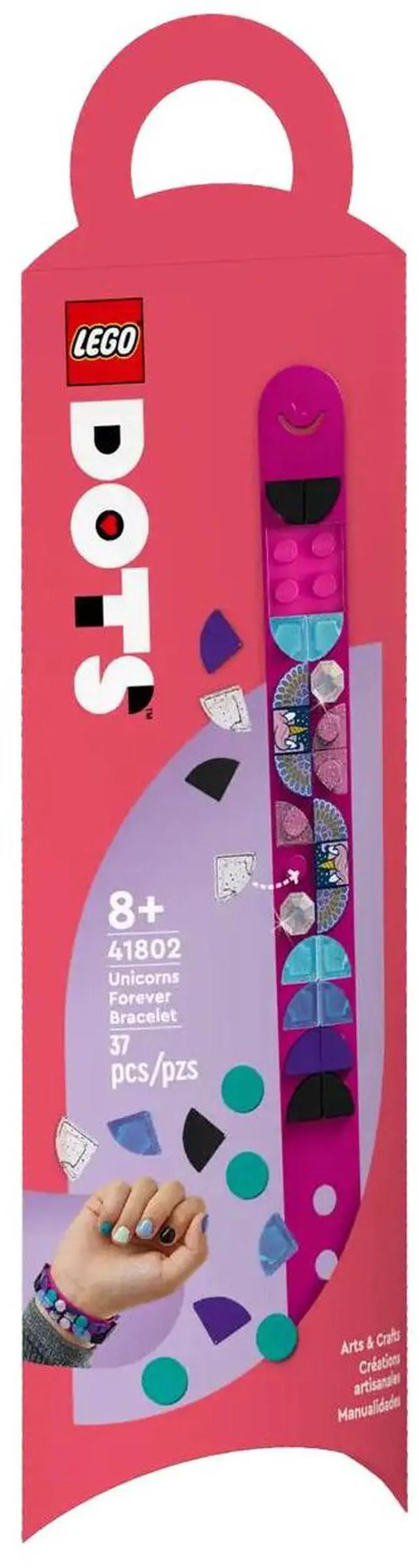 Alt view image 2 of 5 - international version DOTS Series 41802 Unicorns Forever Bracelet Number of parts 37 Suitable for age 8+ toy building blocks