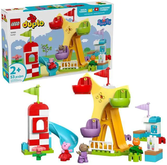 Alt view image 2 of 5 - international version duplo Series 10453 Funfair Number of parts 53 Suitable for age 2+ toy building blocks
