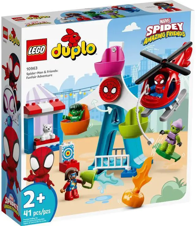 Alt view image 2 of 5 - international version duplo Series 10963 Spider-Man & Friends: Funfair Adventure Number of parts 41 Suitable for age 2+ toy building blocks