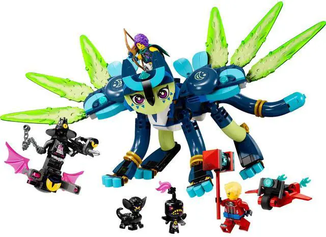 Main image of international version DREAMZzz Series 71476 Zoey and Zian the Cat-Owl Number of parts 437 Suitable for age 9+ toy building blocks