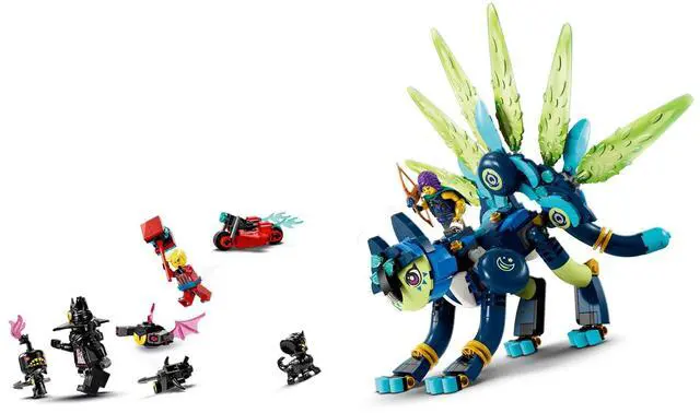 Alt view image 4 of 5 - international version DREAMZzz Series 71476 Zoey and Zian the Cat-Owl Number of parts 437 Suitable for age 9+ toy building blocks