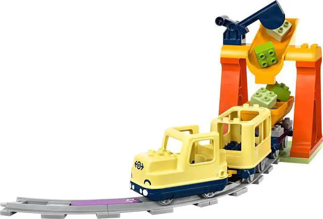 Alt view image 4 of 5 - international version duplo Series 10428 Big Interactive Community Train Number of parts 103 Suitable for age 3+ toy building blocks