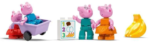 Alt view image 3 of 5 - international version duplo Series 10434 Peppa Pig Supermarket Number of parts 70 Suitable for age 2+ toy building blocks