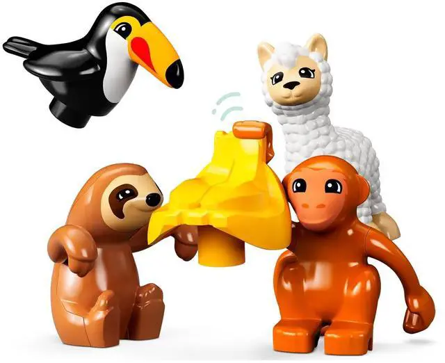 Alt view image 3 of 5 - international version duplo Series 10973 Wild Animals of South America Number of parts 71 Suitable for age 2+ toy building blocks