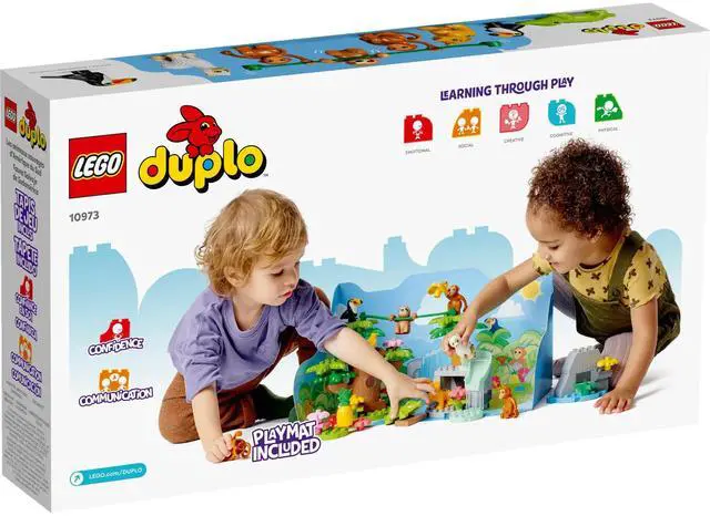 Alt view image 5 of 5 - international version duplo Series 10973 Wild Animals of South America Number of parts 71 Suitable for age 2+ toy building blocks