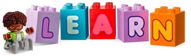 Alt view image 3 of 5 - international version duplo Series 10421 Alphabet Truck Number of parts 36 Suitable for age 2+ toy building blocks