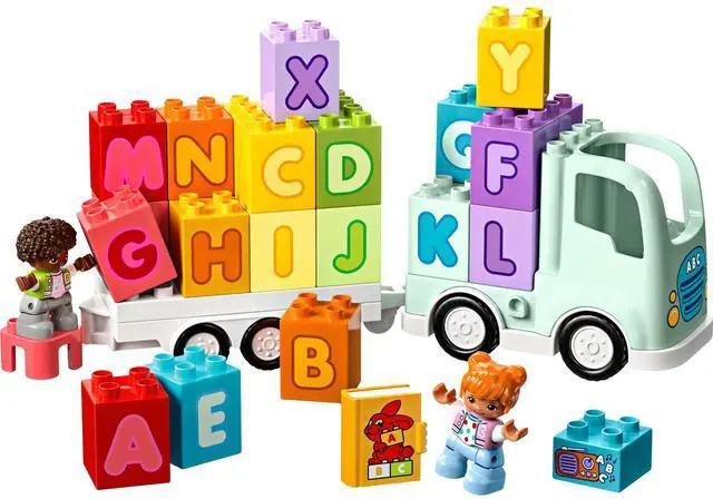 Main image of international version duplo Series 10421 Alphabet Truck Number of parts 36 Suitable for age 2+ toy building blocks