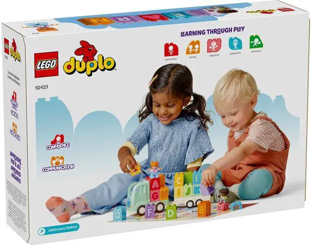 Alt view image 5 of 5 - international version duplo Series 10421 Alphabet Truck Number of parts 36 Suitable for age 2+ toy building blocks