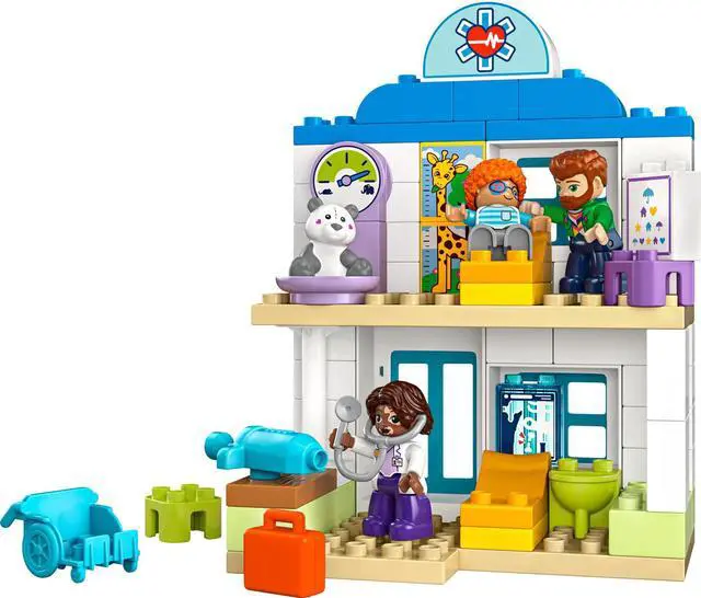 Main image of international version duplo Series 10449 First Time: Visit with the Doctor Number of parts 65 Suitable for age 2+ toy building blocks