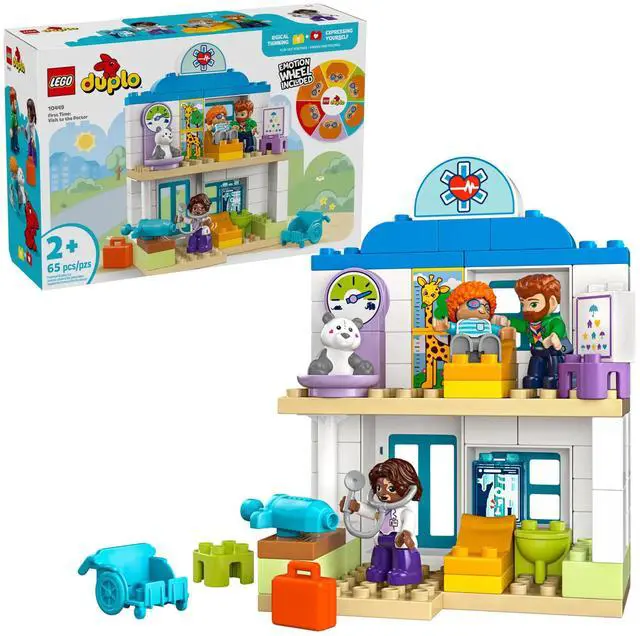 Alt view image 2 of 5 - international version duplo Series 10449 First Time: Visit with the Doctor Number of parts 65 Suitable for age 2+ toy building blocks