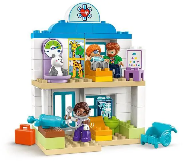 Alt view image 3 of 5 - international version duplo Series 10449 First Time: Visit with the Doctor Number of parts 65 Suitable for age 2+ toy building blocks