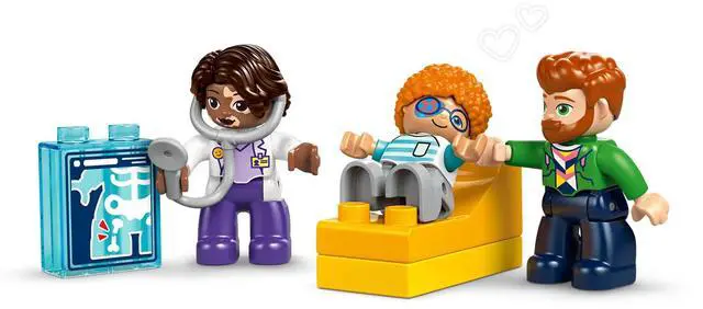 Alt view image 4 of 5 - international version duplo Series 10449 First Time: Visit with the Doctor Number of parts 65 Suitable for age 2+ toy building blocks