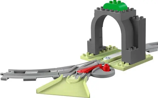 Alt view image 3 of 5 - international version duplo Series 10425 Train Tunnel and Tracks Expansion Set Number of parts 20 Suitable for age 2+ toy building blocks