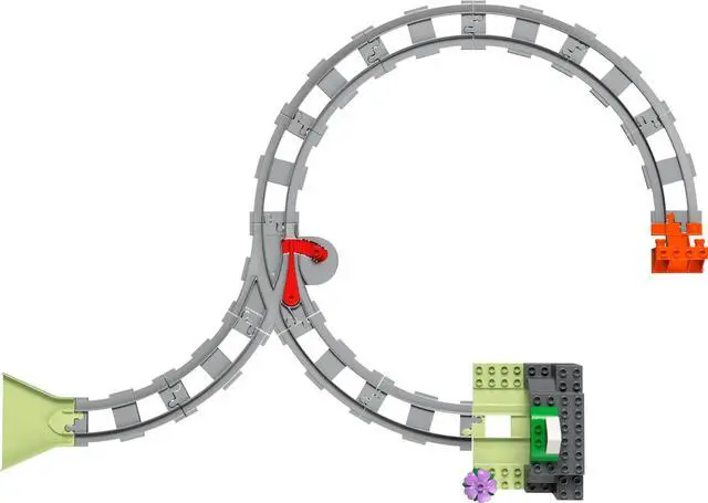Alt view image 4 of 5 - international version duplo Series 10425 Train Tunnel and Tracks Expansion Set Number of parts 20 Suitable for age 2+ toy building blocks