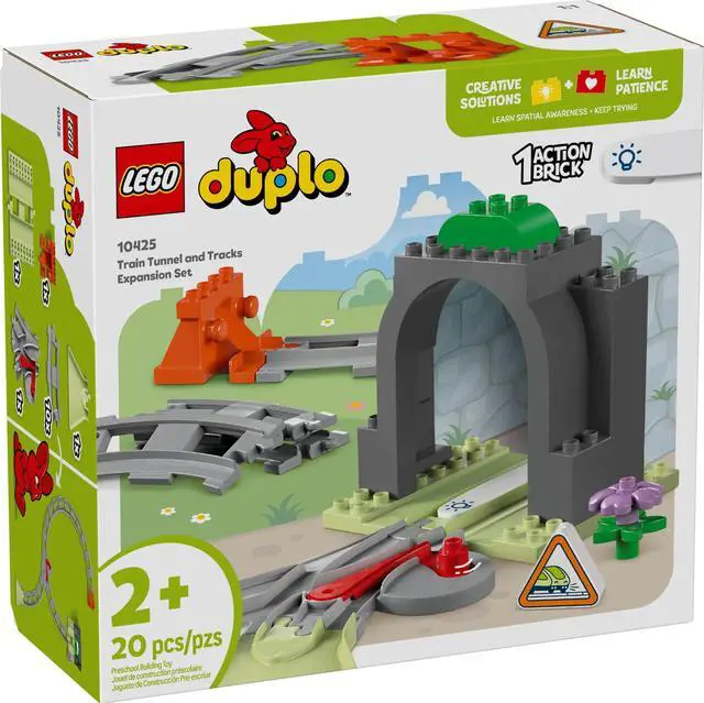 Alt view image 2 of 5 - international version duplo Series 10425 Train Tunnel and Tracks Expansion Set Number of parts 20 Suitable for age 2+ toy building blocks