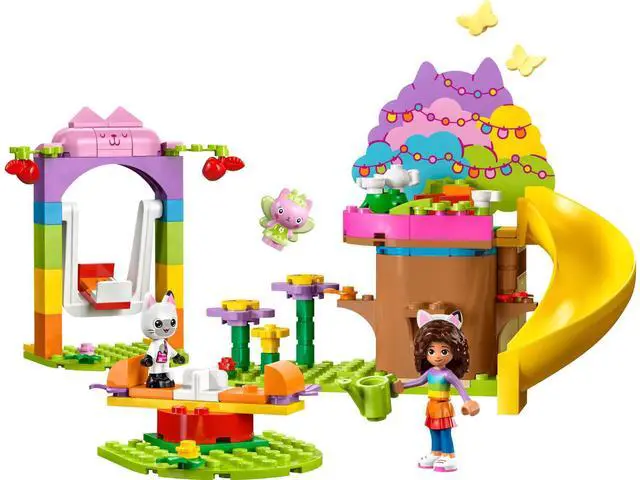 Main image of international version Gabby's Dollhouse Series 10787 Kitty Fairy's Garden Party Number of parts 130 Suitable for age 4+ toy building blocks