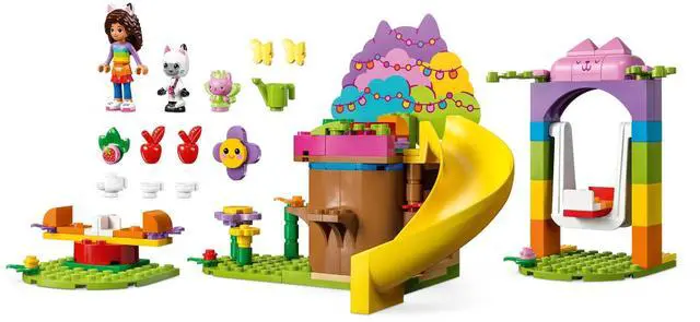 Alt view image 5 of 5 - international version Gabby's Dollhouse Series 10787 Kitty Fairy's Garden Party Number of parts 130 Suitable for age 4+ toy building blocks