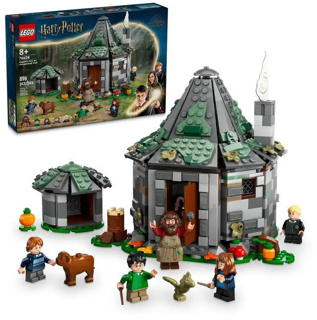 Alt view image 2 of 5 - international version Harry Potter Series 76428 Hagrid's Hut: An Unexpected Visit Number of parts 896 Suitable for age 8+ toy building blocks