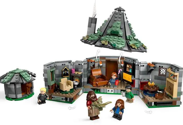Alt view image 3 of 5 - international version Harry Potter Series 76428 Hagrid's Hut: An Unexpected Visit Number of parts 896 Suitable for age 8+ toy building blocks