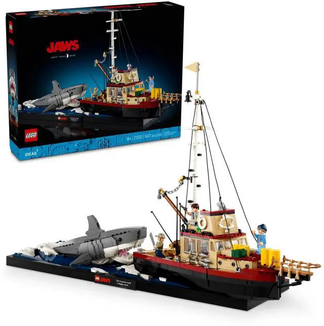 Alt view image 2 of 5 - international version Ideas Series 21350 Jaws Number of parts 1497 Suitable for age 18+ toy building blocks