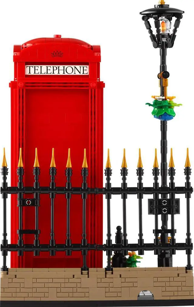 Alt view image 5 of 5 - international version Ideas Series 21347 Red London Telephone Box Number of parts 1460 Suitable for age 18+ toy building blocks