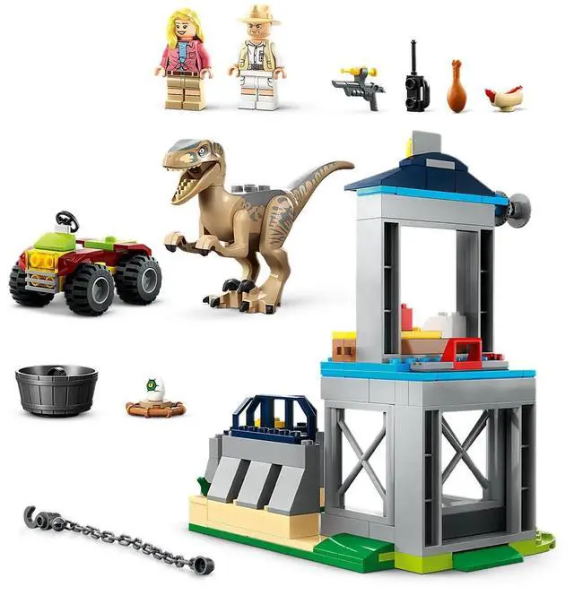 Alt view image 3 of 5 - international version jurassic world Series 76957 Velociraptor Escape Number of parts 137 Suitable for age 4+ toy building blocks