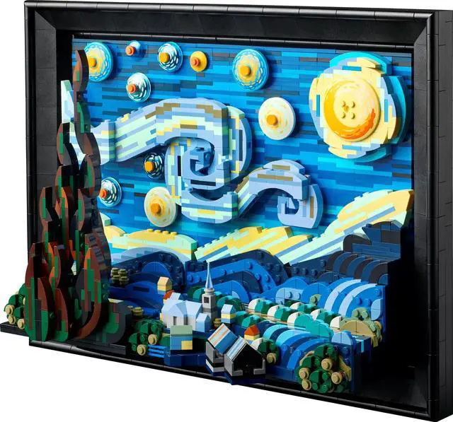 Alt view image 4 of 5 - international version Ideas Series 21333 Vincent van Gogh - The Starry Night Number of parts 2316 Suitable for age 18+ toy building blocks