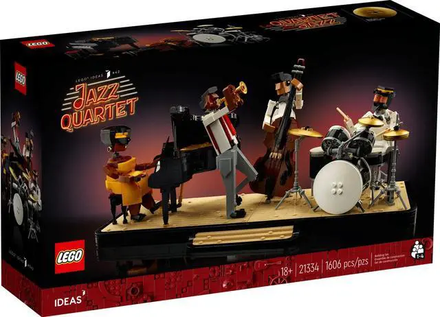 Alt view image 2 of 5 - international version Ideas Series 21334 Jazz Quartet Number of parts 1606 Suitable for age 18+ toy building blocks