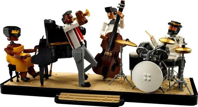 Alt view image 3 of 5 - international version Ideas Series 21334 Jazz Quartet Number of parts 1606 Suitable for age 18+ toy building blocks