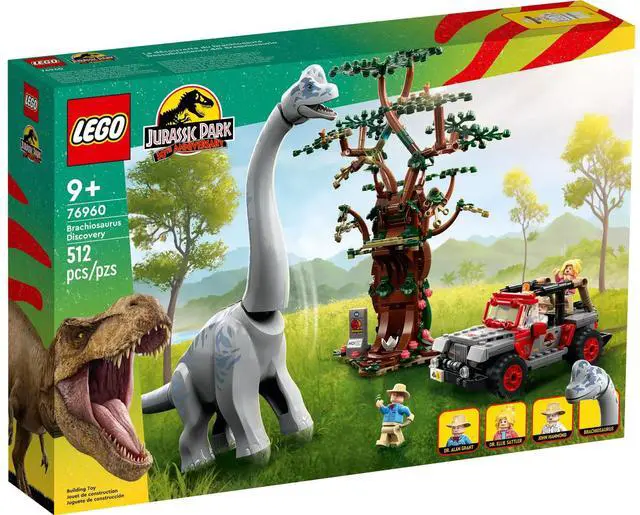 Alt view image 2 of 5 - international version jurassic world Series 76960 Brachiosaurus Discovery Number of parts 512 Suitable for age 9+ toy building blocks
