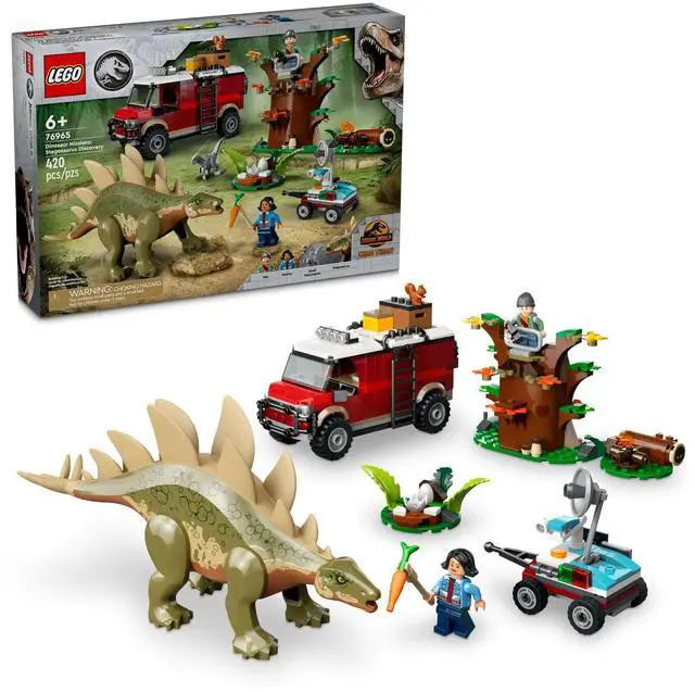 Alt view image 2 of 5 - international version jurassic world Series 76965 Dinosaur Missions: Stegosaurus Discovery Number of parts 420 Suitable for age 6+ toy building blocks
