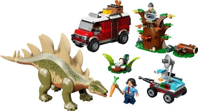 Main image of international version jurassic world Series 76965 Dinosaur Missions: Stegosaurus Discovery Number of parts 420 Suitable for age 6+ toy building blocks