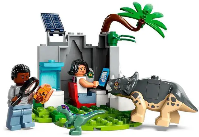 Alt view image 3 of 5 - international version jurassic world Series 76963 Baby Dinosaur Rescue Center Number of parts 139 Suitable for age 4+ toy building blocks