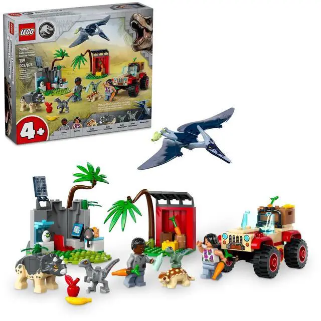 Alt view image 2 of 5 - international version jurassic world Series 76963 Baby Dinosaur Rescue Center Number of parts 139 Suitable for age 4+ toy building blocks