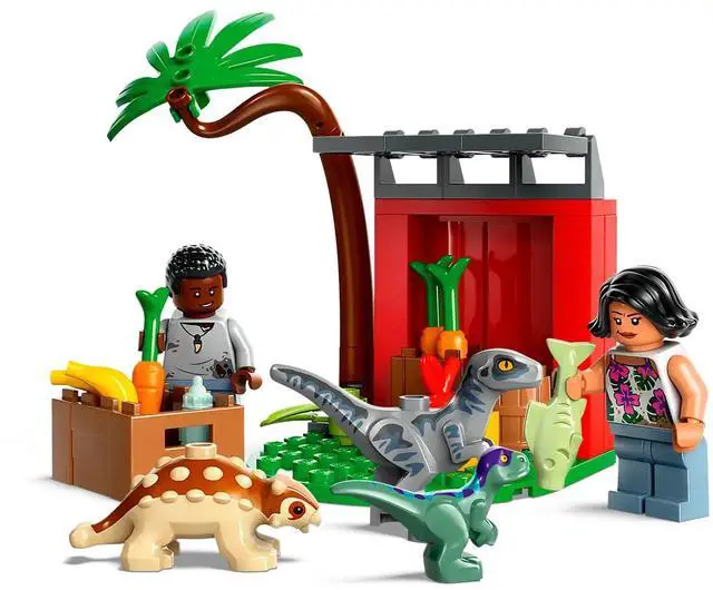 Alt view image 4 of 5 - international version jurassic world Series 76963 Baby Dinosaur Rescue Center Number of parts 139 Suitable for age 4+ toy building blocks