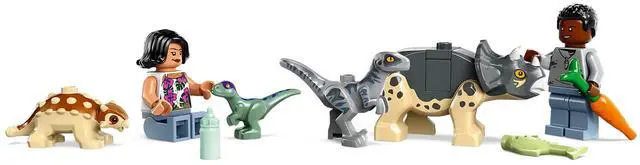 Alt view image 5 of 5 - international version jurassic world Series 76963 Baby Dinosaur Rescue Center Number of parts 139 Suitable for age 4+ toy building blocks