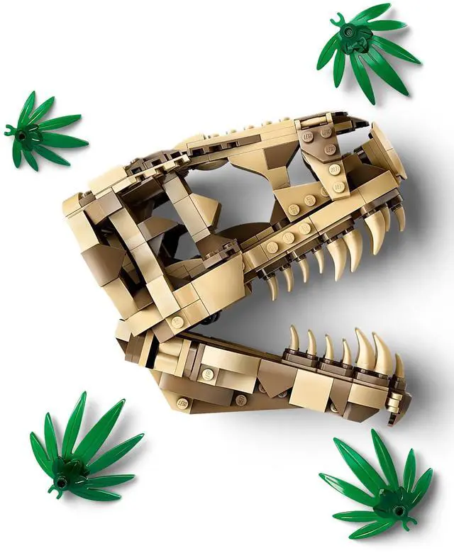 Alt view image 3 of 5 - international version jurassic world Series 76964 Dinosaur Fossils: T. rex Skull Number of parts 577 Suitable for age 9+ toy building blocks