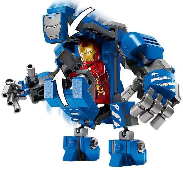 Alt view image 4 of 5 - international version marvel Series 76315 Iron Man's Laboratory: Hall of Armor Number of parts 384 Suitable for age 8+ toy building blocks
