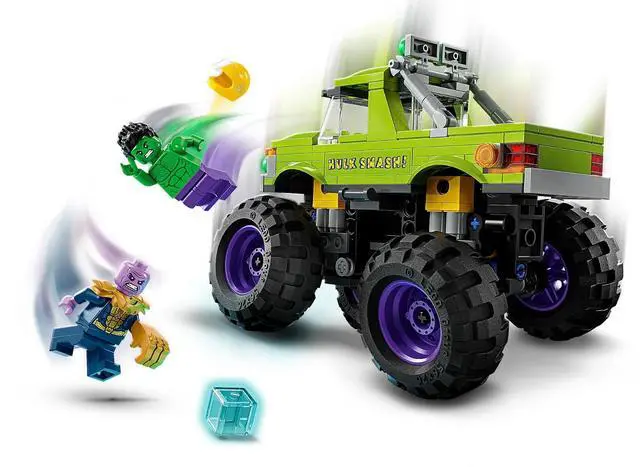 Alt view image 3 of 5 - international version marvel Series 76312 The Hulk Truck vs. Thanos Number of parts 229 Suitable for age 7+ toy building blocks