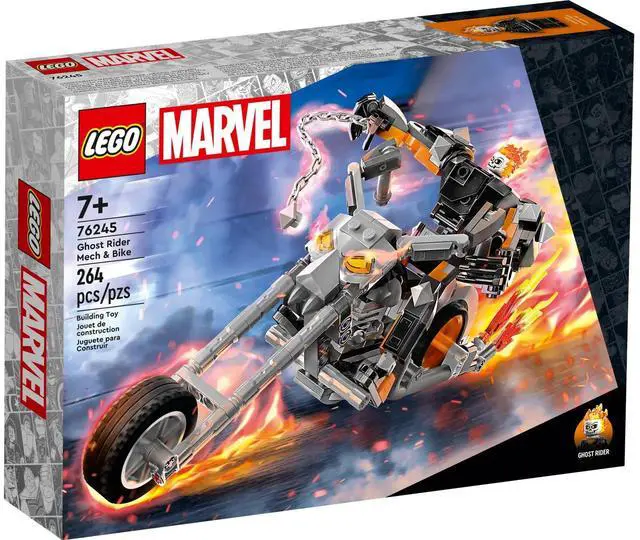 Alt view image 2 of 5 - international version marvel Series 76245 Ghost Rider Mech & Bike Number of parts 264 Suitable for age 7+ toy building blocks