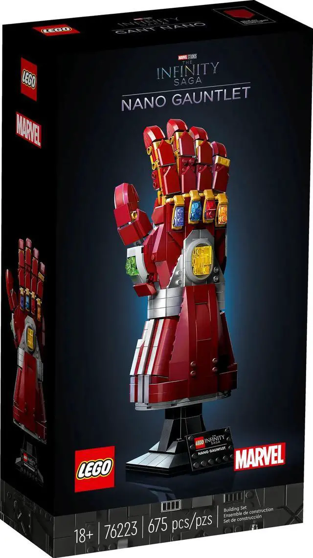 Alt view image 2 of 5 - international version marvel Series 76223 Nano Gauntlet Number of parts 675 Suitable for age 18+ toy building blocks