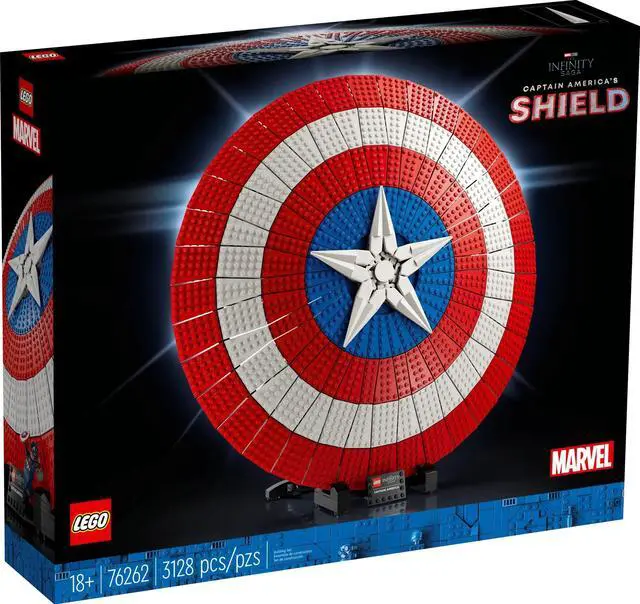 Alt view image 2 of 5 - international version marvel Series 76262 Captain America's Shield Number of parts 3128 Suitable for age 18+ toy building blocks
