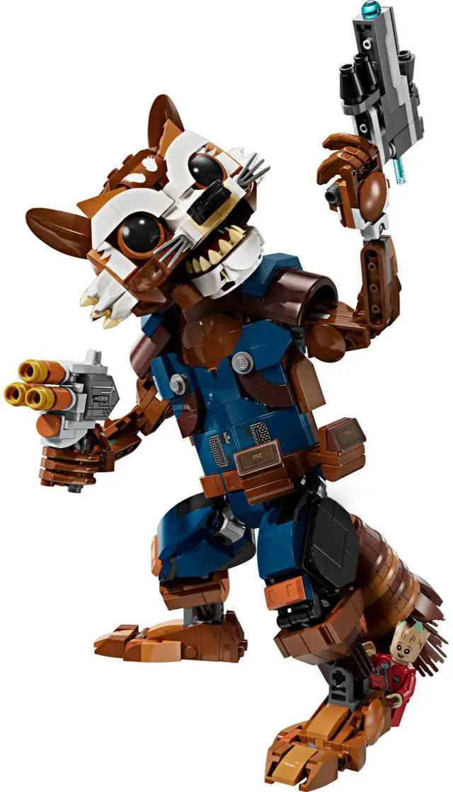 Alt view image 3 of 5 - international version marvel Series 76282 Rocket & Baby Groot Number of parts 566 Suitable for age 10+ toy building blocks