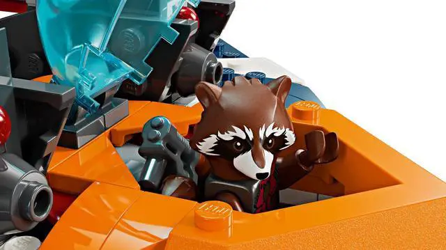 Alt view image 4 of 5 - international version marvel Series 76278 Rocket's Warbird vs. Ronan Number of parts 290 Suitable for age 8+ toy building blocks