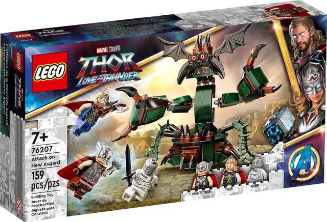 Alt view image 2 of 5 - international version marvel Series 76207 Attack on New Asgard Number of parts 159 Suitable for age 7+ toy building blocks