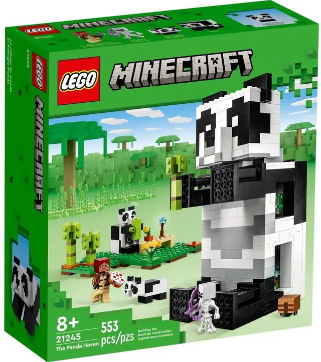 Alt view image 2 of 5 - international version minecraft Series 21245 The Panda Haven Number of parts 553 Suitable for age 8+ toy building blocks