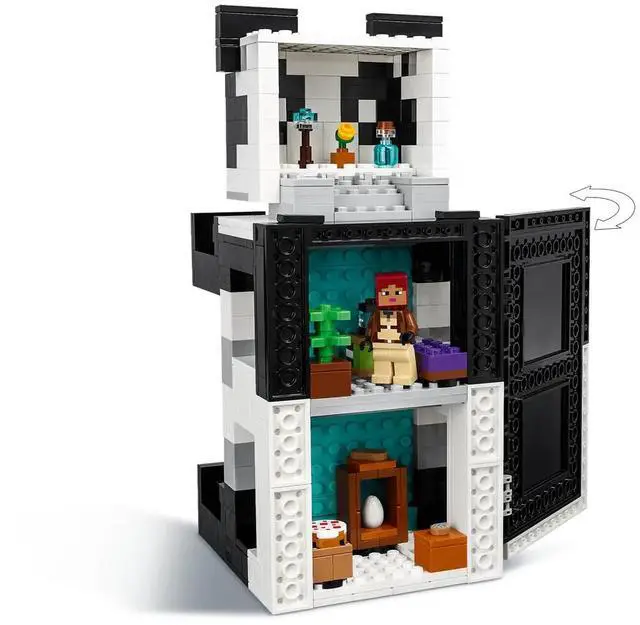 Alt view image 4 of 5 - international version minecraft Series 21245 The Panda Haven Number of parts 553 Suitable for age 8+ toy building blocks