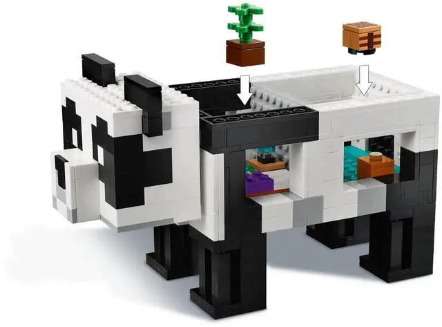 Alt view image 5 of 5 - international version minecraft Series 21245 The Panda Haven Number of parts 553 Suitable for age 8+ toy building blocks